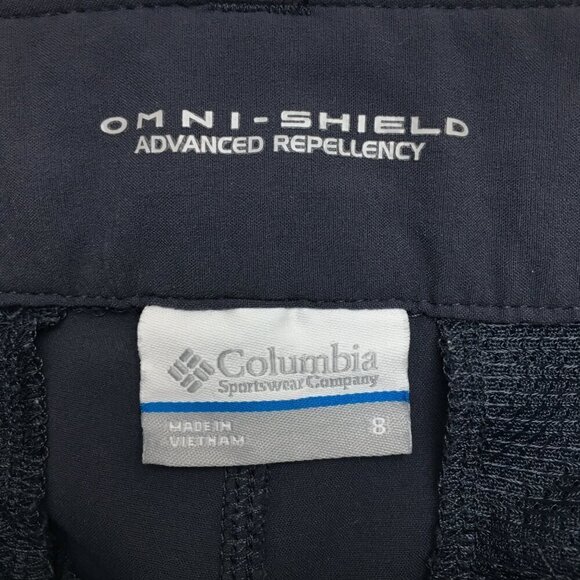 Columbia Women's Grey Capri Hiking Camp Pants Omni Shade Stretch Lightweight 8 - Picture 4 of 10